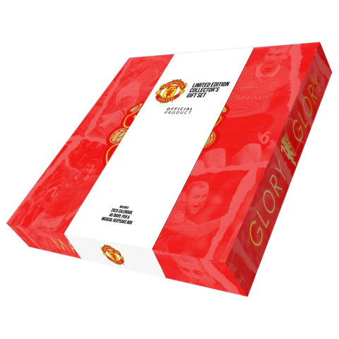 Manchester United FC 2025 Calendar & Diary Musical Gift Box