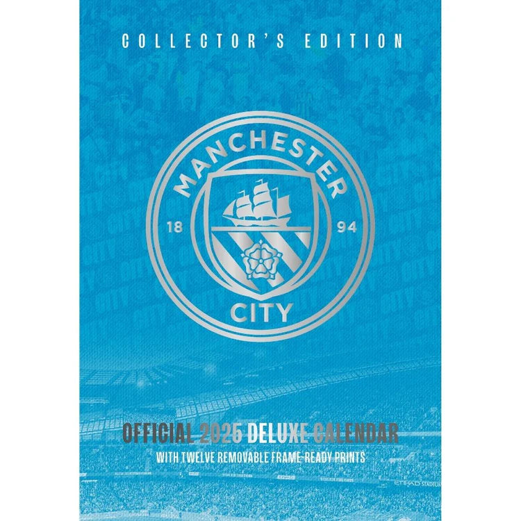 Manchester City FC 2025 A3 Deluxe Calendar