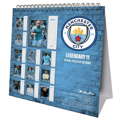 Manchester City FC 2025 Desk Easel Calendar