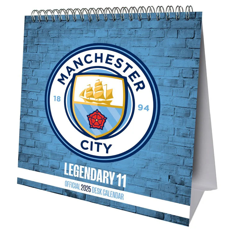 Manchester City FC 2025 Desk Easel Calendar