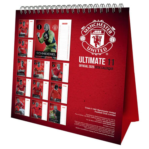 Manchester United FC 2025 Desk Easel Calendar