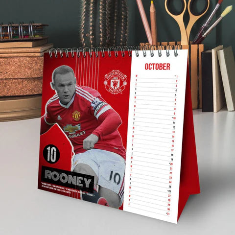 Manchester United FC 2025 Desk Easel Calendar