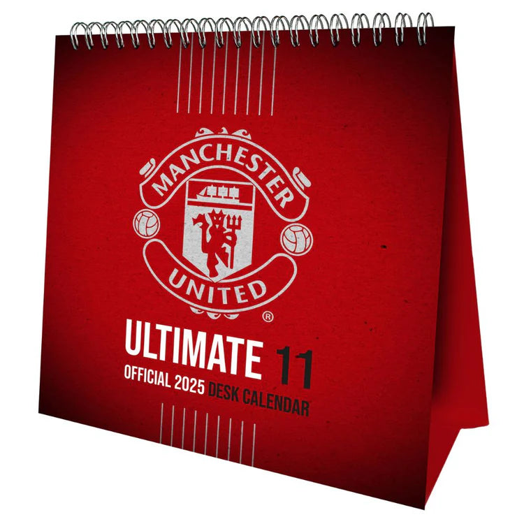 Manchester United FC 2025 Desk Easel Calendar