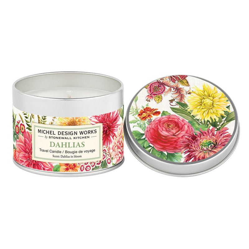 Travel Candle 5.5 Oz - Dahlias