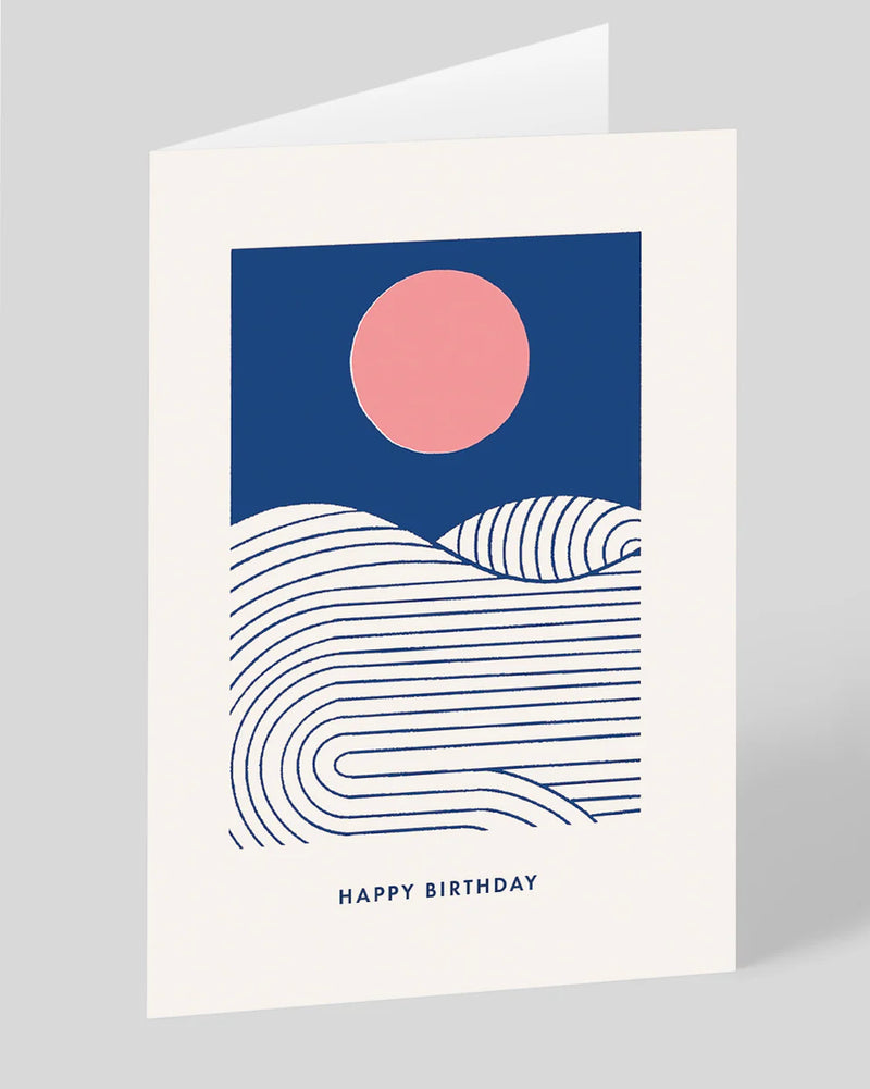 Happy Birthday Sun and Sea Card