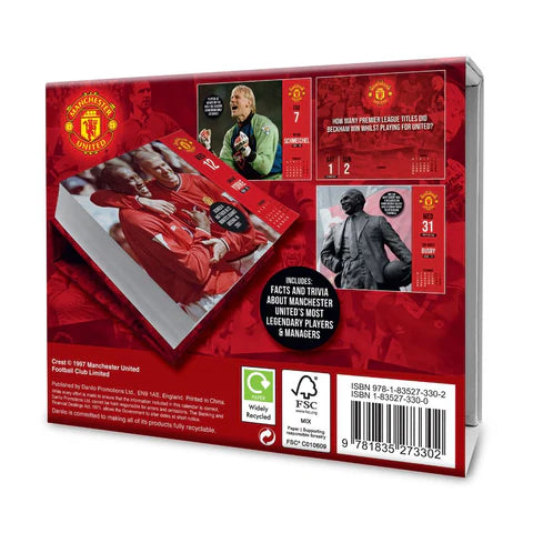 Manchester United FC 2025 Desk Block Calendar