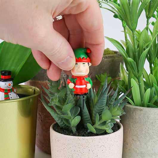 Mini Plant Pot Markers - Festive Gnomes