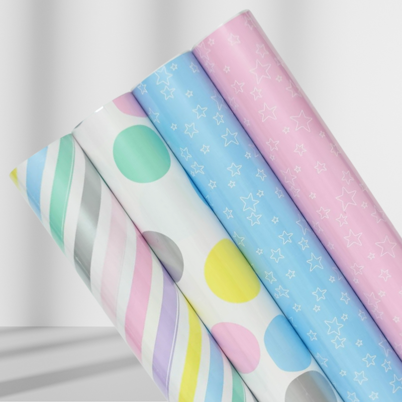 3 Metres Baby Giftwrap - Pastel