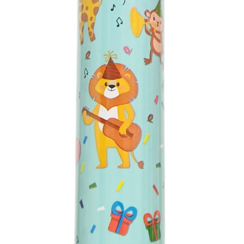 3 Metres Kids Giftwrap - Animal Kingdom