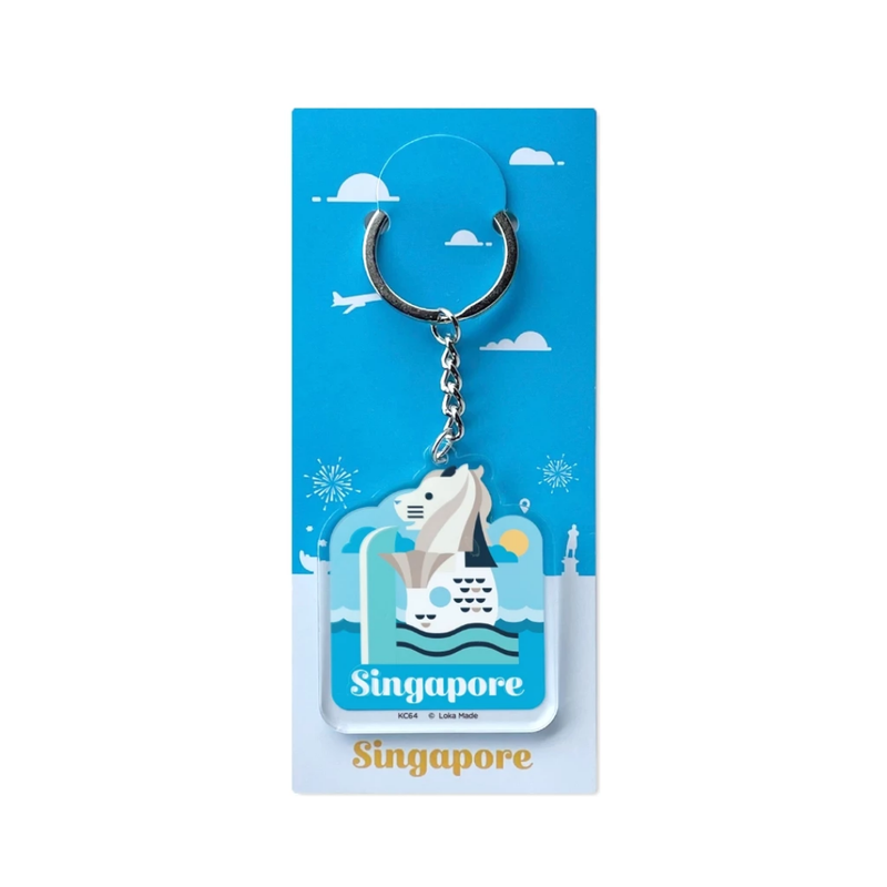 Singapore Keychain - The Majestic Merlion