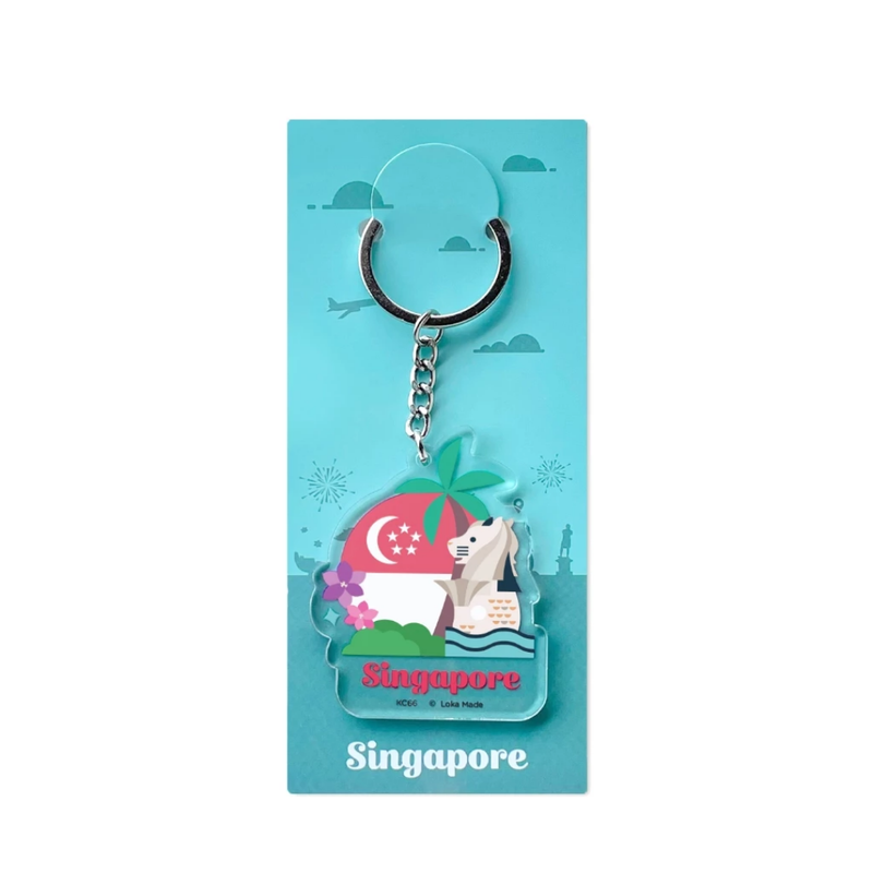 Singapore Keychain - Singapore's Blooming Pride