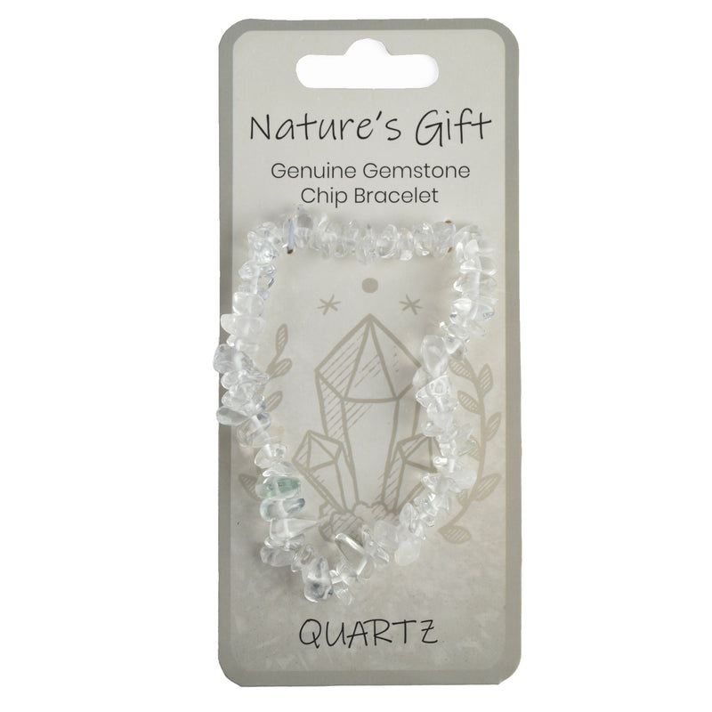 Nature's Gift Gemstone Chip Bracelet - Quartz