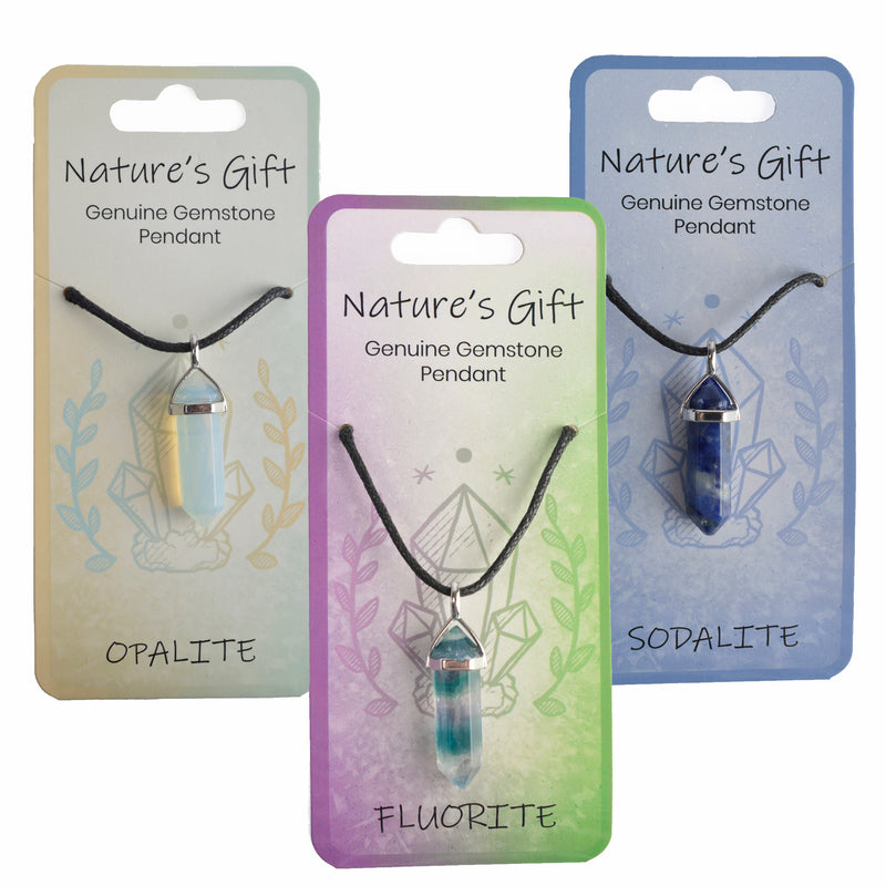 Nature's Gift Gemstone Pendant - Fluorite