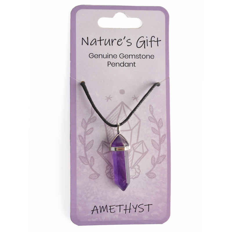 Nature's Gift Gemstone Pendant - Amethyst