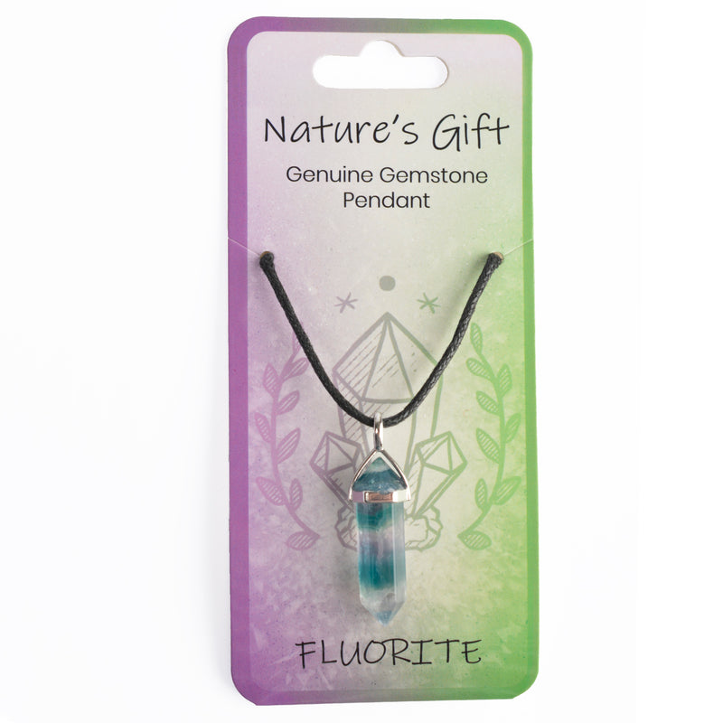 Nature's Gift Gemstone Pendant - Fluorite