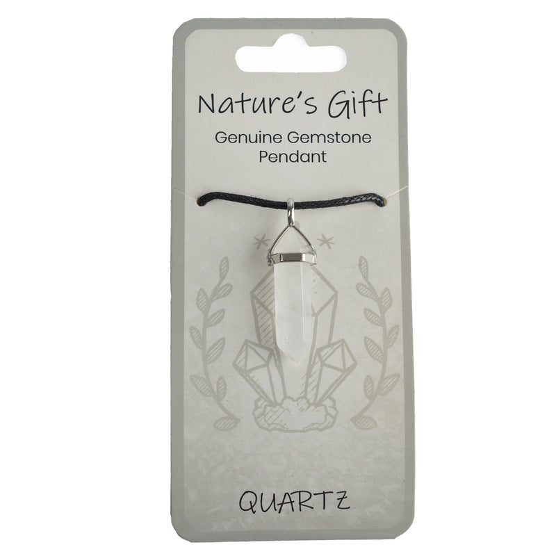 Nature's Gift Gemstone Pendant - Quartz