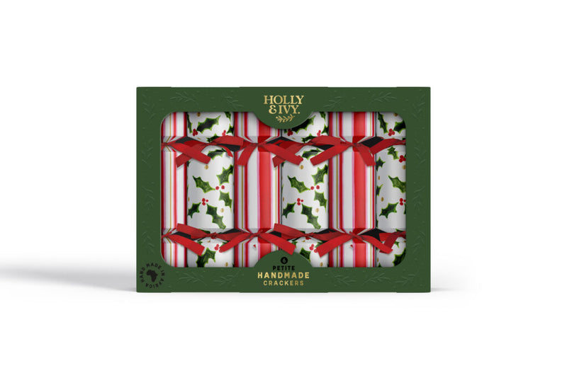 Christmas Crackers Petite – Holly & Stripes