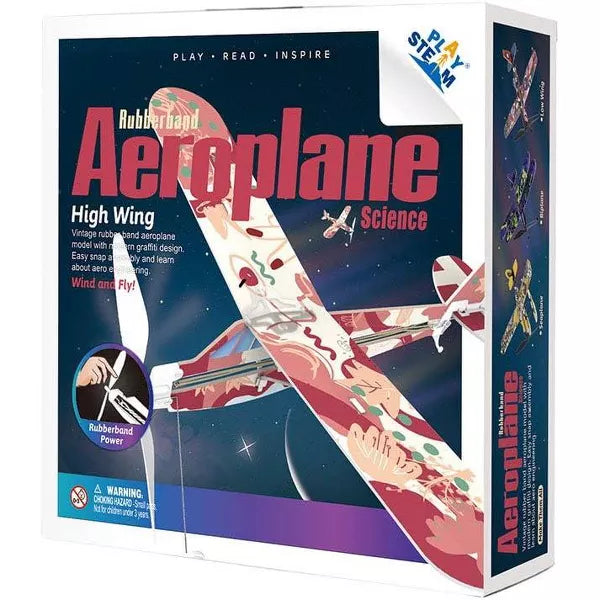 Rubber Band Aeroplane Science - High Wing