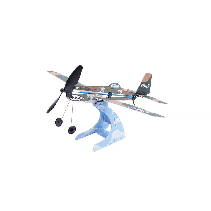 Rubber Band Aeroplane Science - P-40 Warhawk