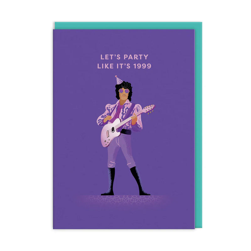 Prince Let's Party Greeting Card