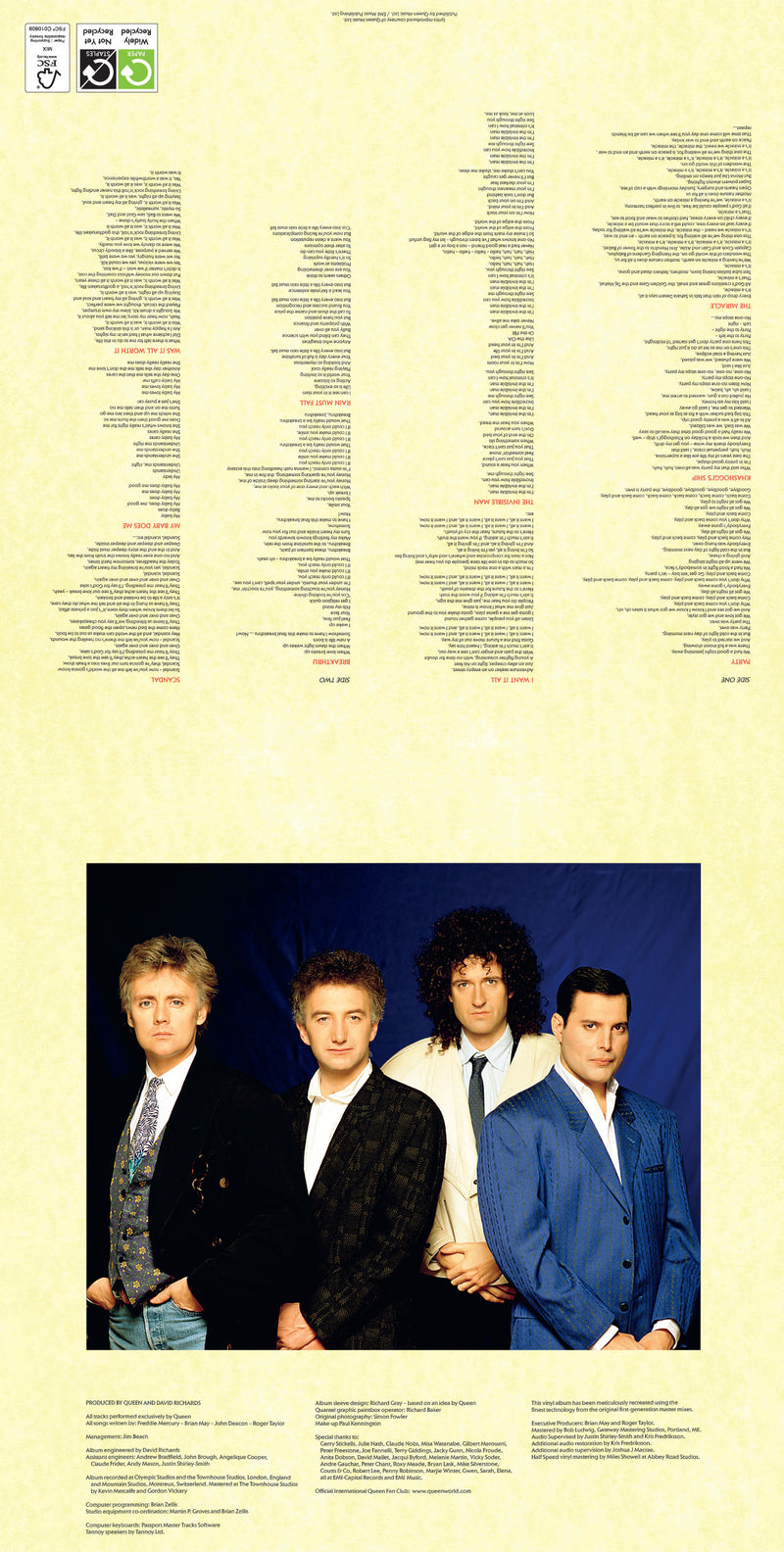 Queen 2025 Collector's Edition Record Sleeve Calendar