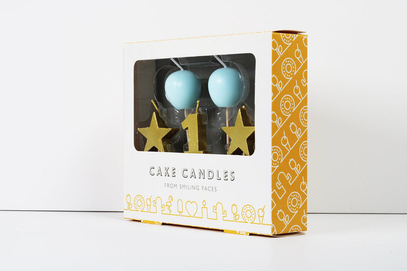 Cake Candles - 1st Birthday Boy