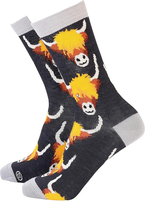 Bamboo Socks - Highland Cows