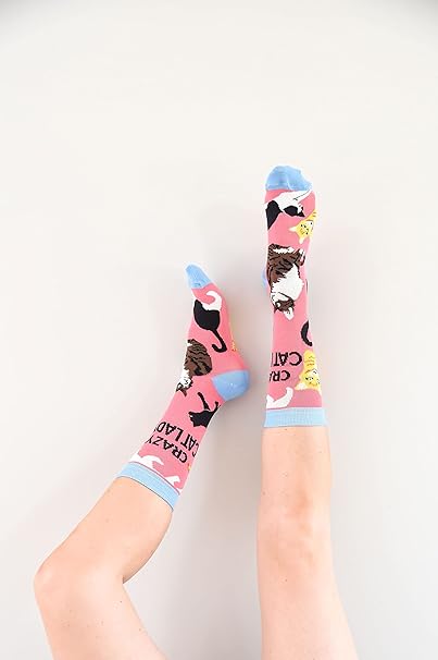 Bamboo Socks - Crazy Cat Lady