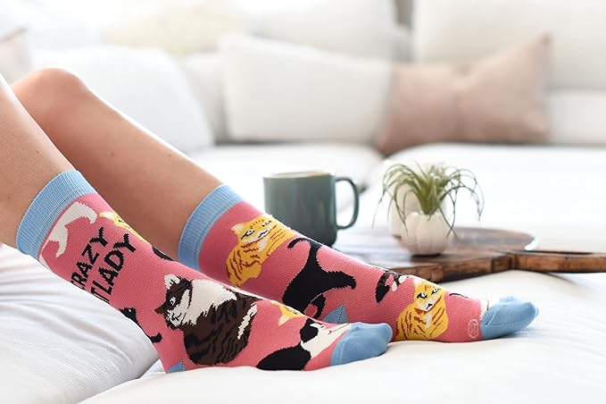 Bamboo Socks - Crazy Cat Lady