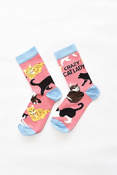 Bamboo Socks - Crazy Cat Lady