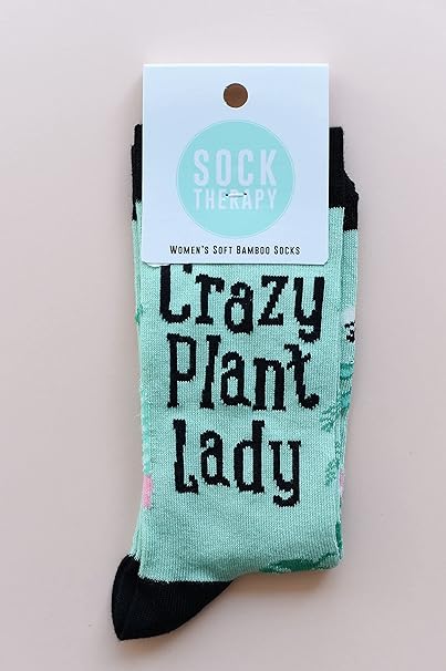 Bamboo Socks - Crazy Plant Lady