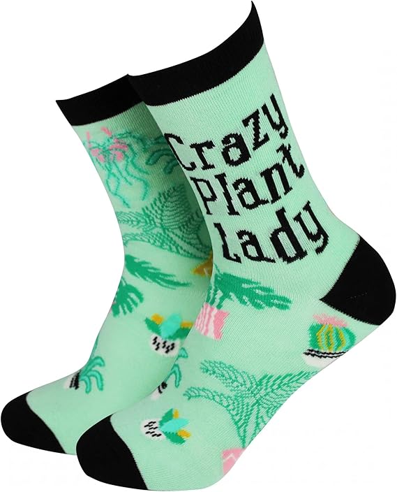 Bamboo Socks - Crazy Plant Lady