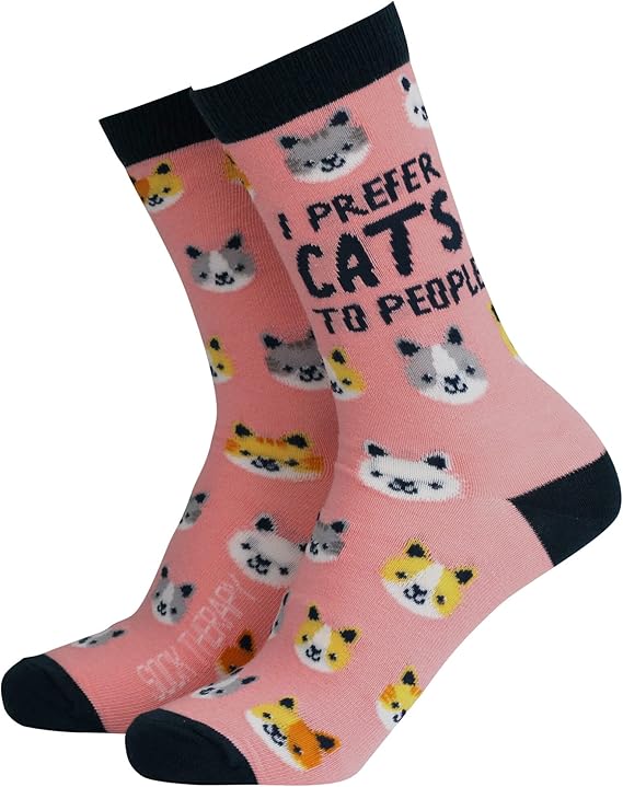 Bamboo Socks - I Prefer Cats to People