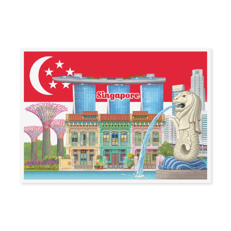 Singapore Series Postcard - From Singapore, With Love