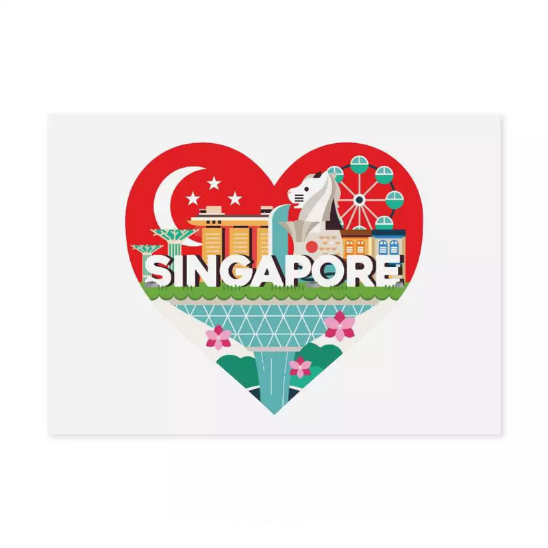 Singapore Series Postcard - The Heart of Singapore