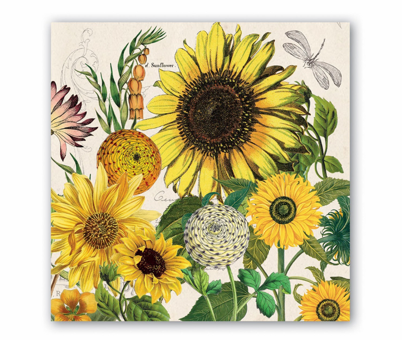 Cocktail Napkin - Sunflower