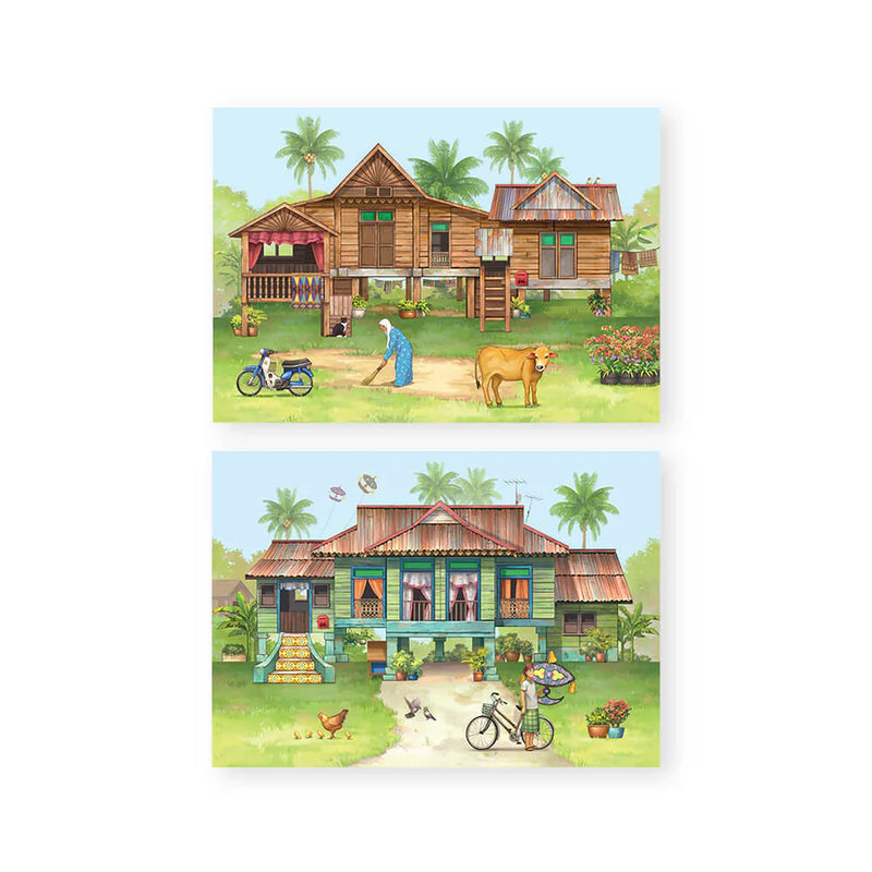 Popup Postcard - A Tale of Kampung House