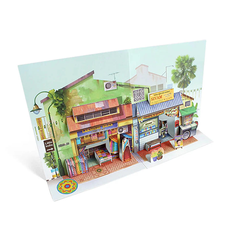 Popup Postcard -  Silky Saree and Barber Shop