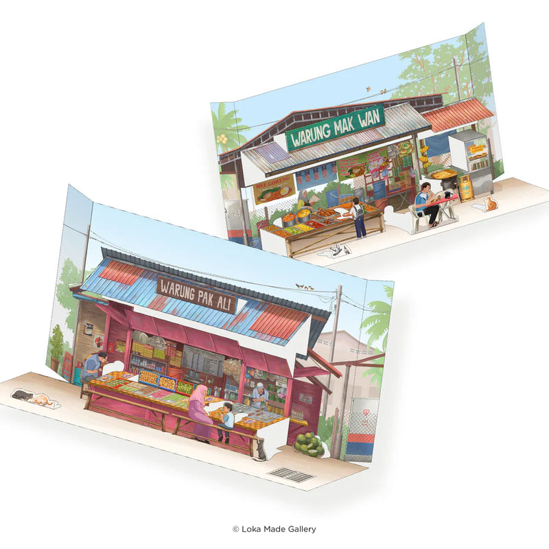 Popup Postcard - Small Town Warung