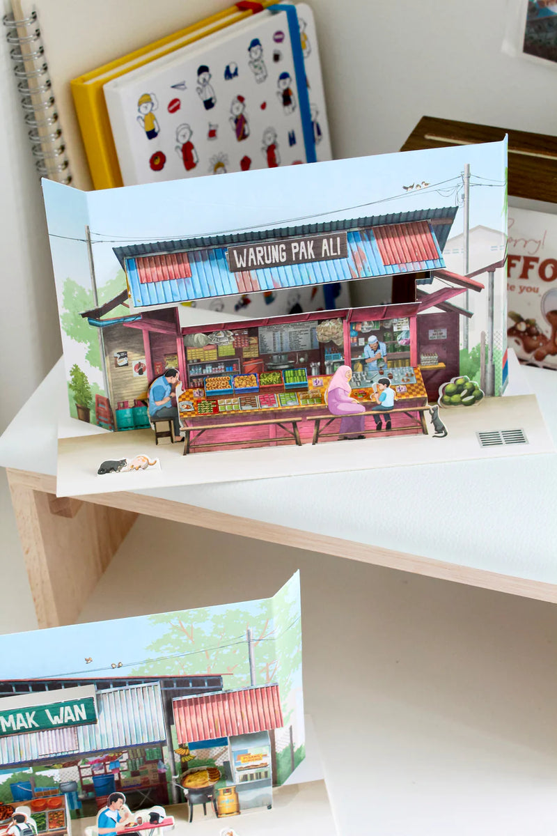 Popup Postcard - Small Town Warung