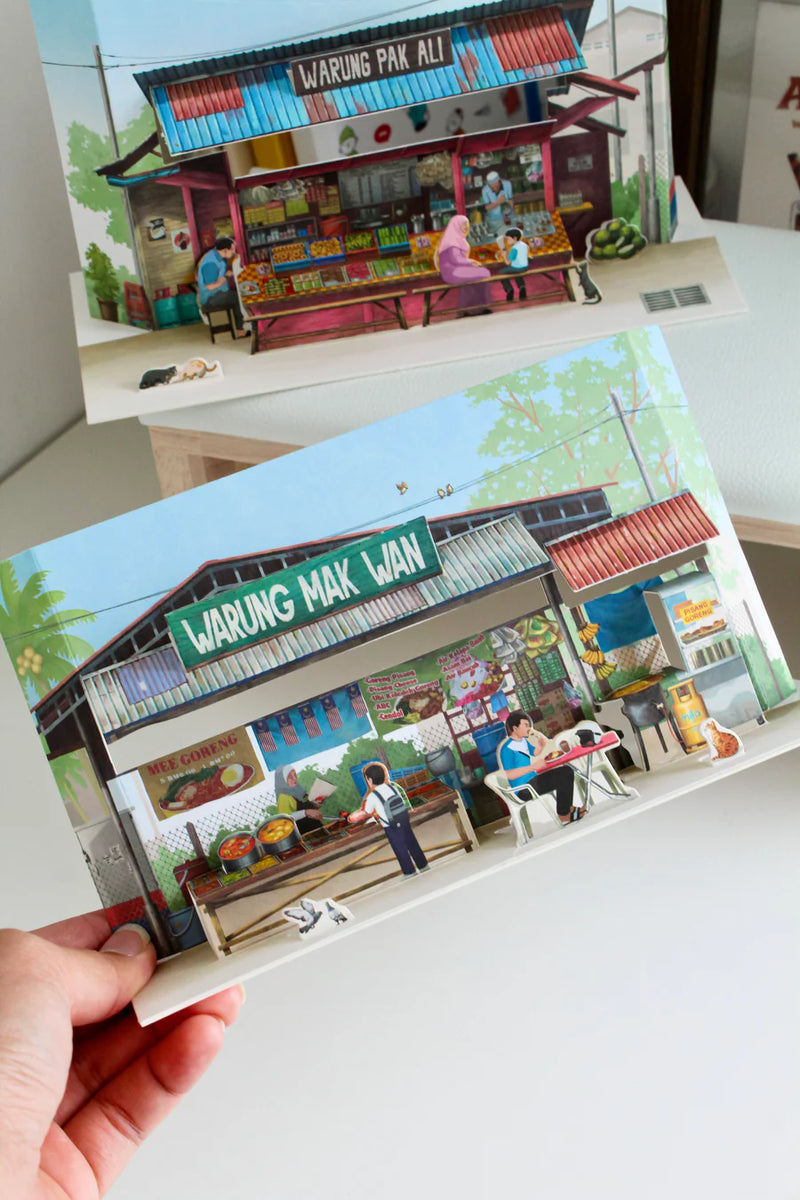 Popup Postcard - Small Town Warung