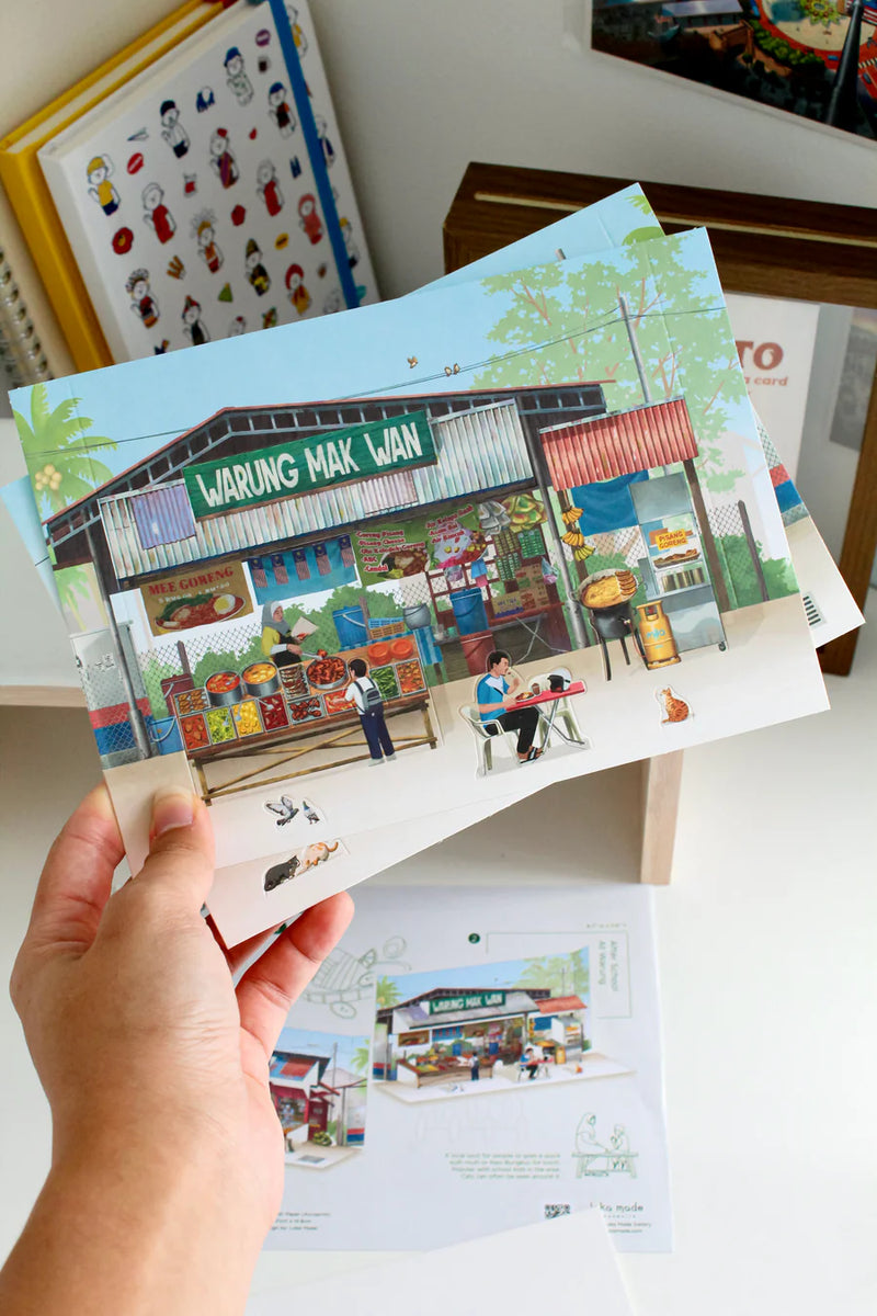 Popup Postcard - Small Town Warung