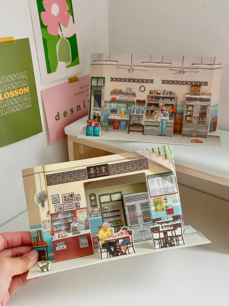 Popup Postcard - Loka Kopitiam