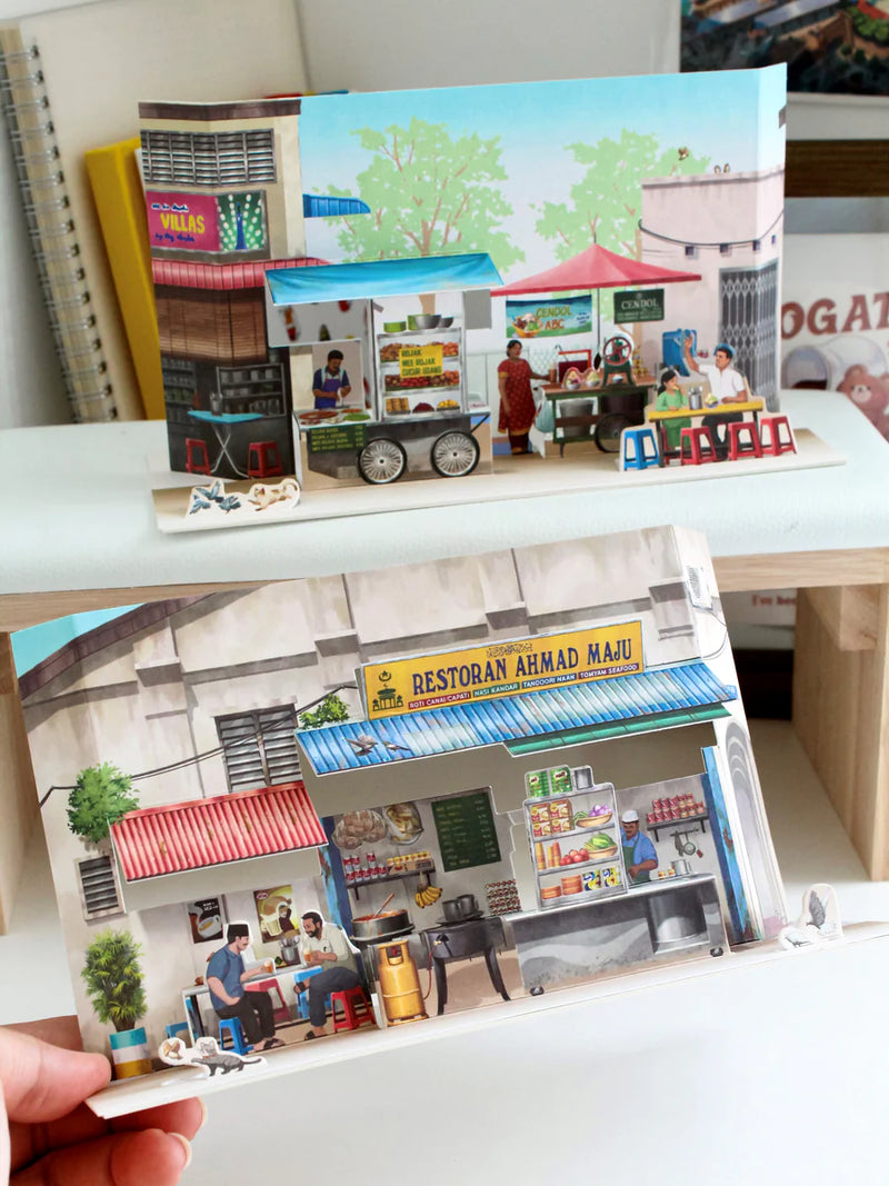 Popup Postcard - Street Delights