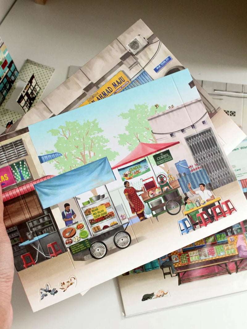 Popup Postcard - Street Delights