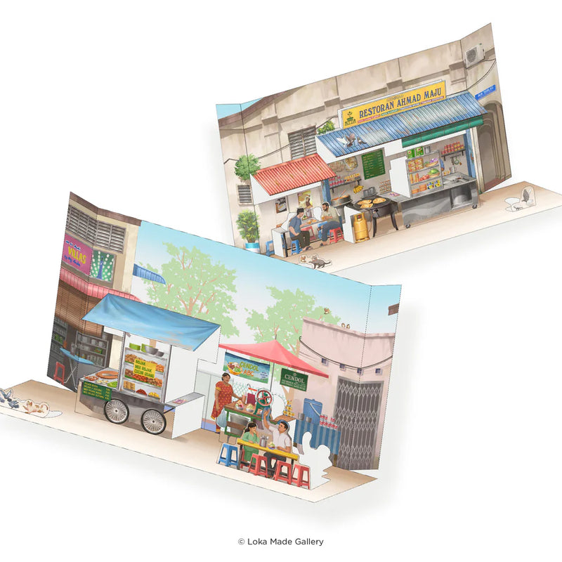 Popup Postcard - Street Delights