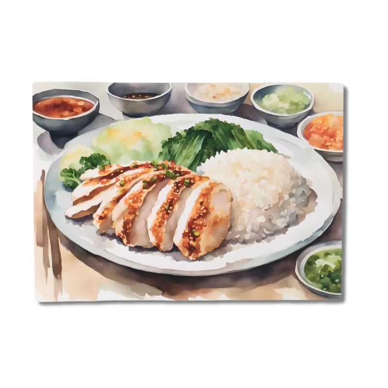 Singapore Postcard - Chicken Rice