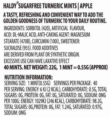 Sugarfree Turmeric Mints Apple (Single Pack)