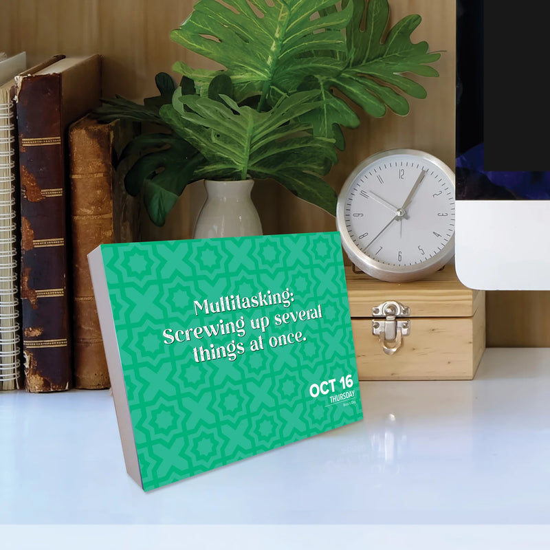 Sprinkle Sarcasm Like Confetti 2025 Box Calendar