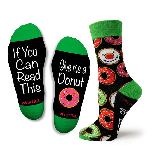 If You Can Read This Socks - Give me a Donut